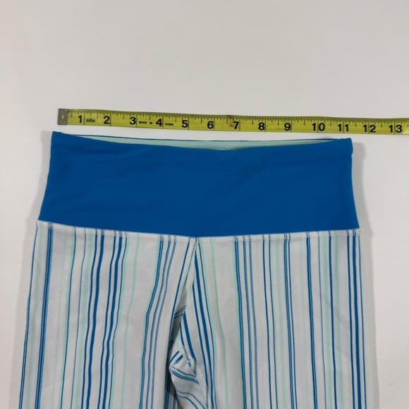 Lululemon Wunder Under 21” Crop Legging Blue White Low Rise - Picture 7 of 7
